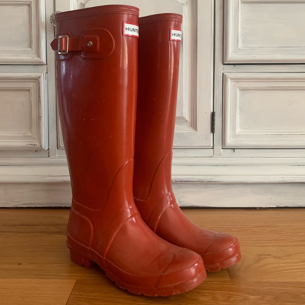 Red Hunter Boots